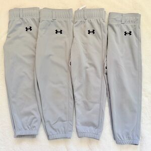 Under Armour Kids' Pull Up Pants w/ Belt Loops - Lot of 4 - Medium
